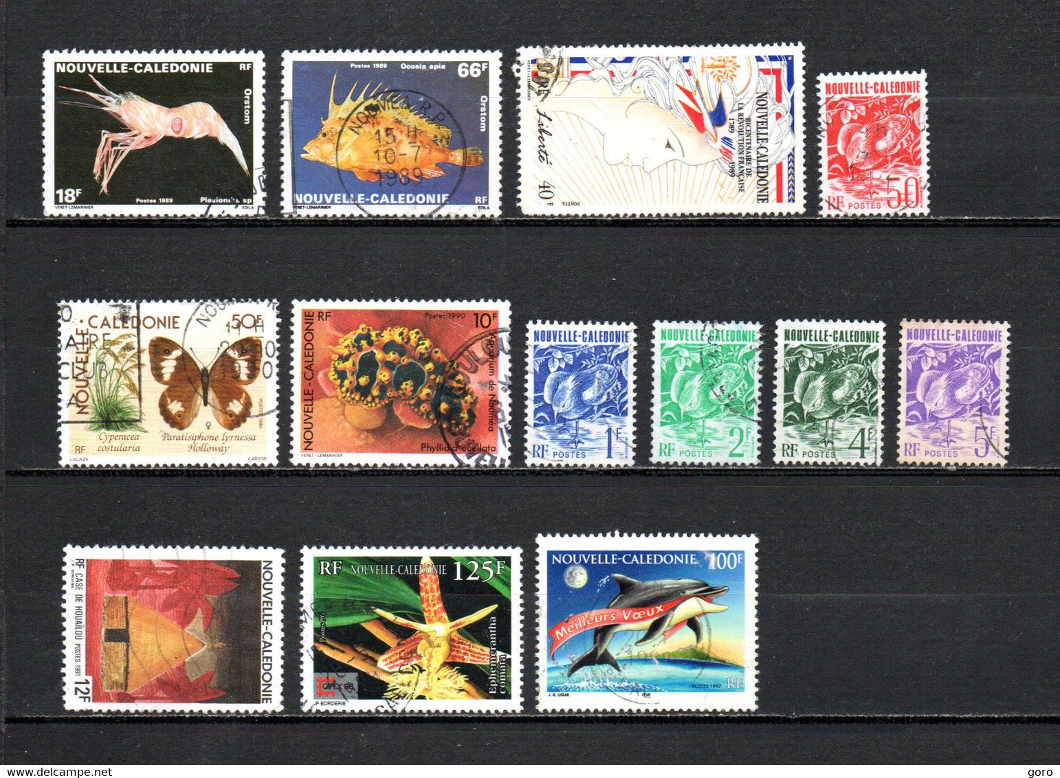 Nueva  Caledonia  1989-97 .-  Y&T  Nº   576/577-579-588-590-594-602/603-605/606-609-713-745 - Used Stamps