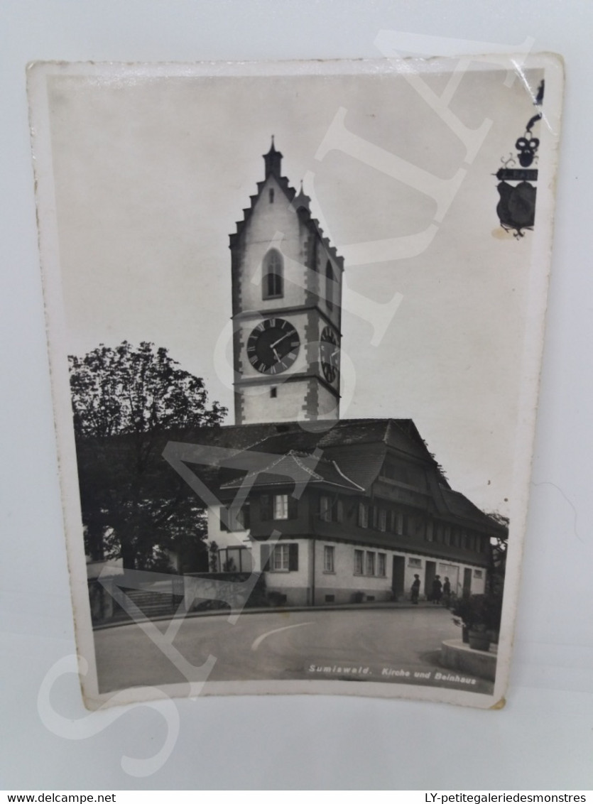 #CPA871 - Sumiswald Kirche Und Beinhaus Eglise Horloge Tour - Sumiswald