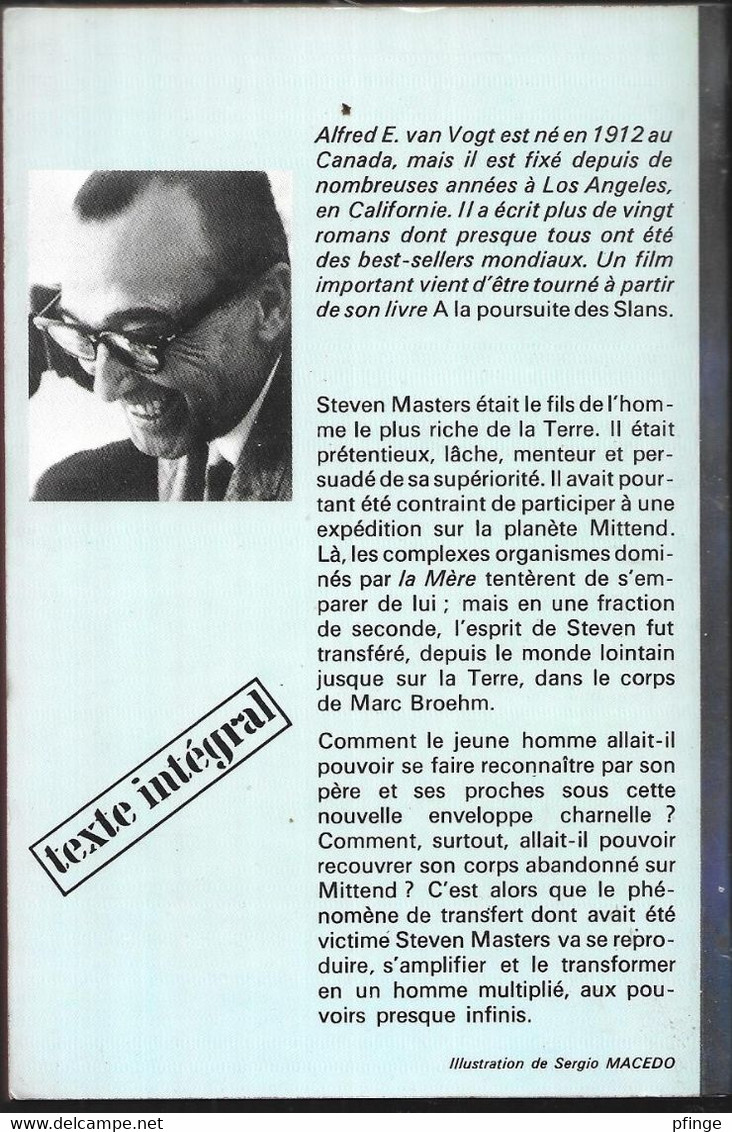 L'homme Multiplié  Par A.E. Van Vogt - J'ai Lu N°659 - J'ai Lu