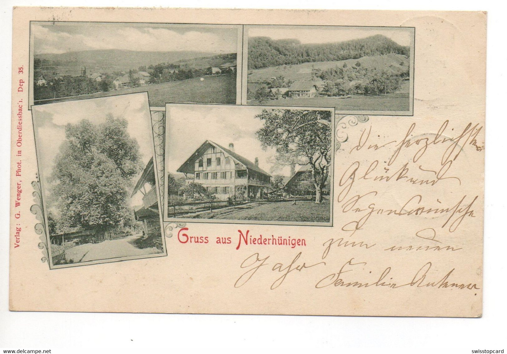 Gruss Aus NIEDERHÜNIGEN B. Konolfingen - Konolfingen