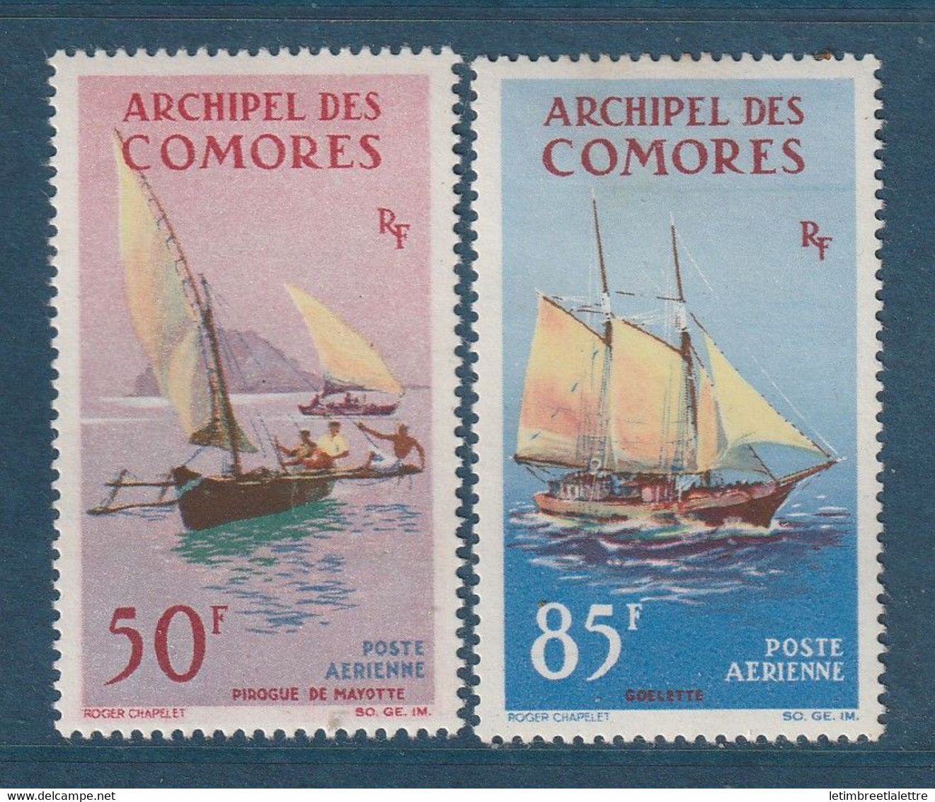 Comores - Poste Aérienne - YT N° 10 Et 11 * - Neuf Avec Charnière - 1964 - Posta Aerea