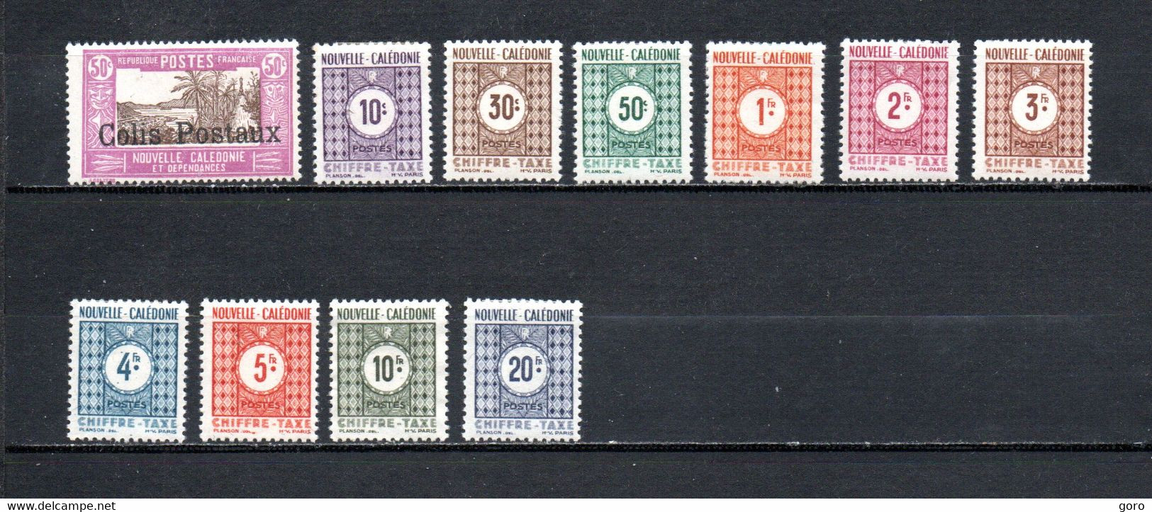 Nueva  Caledonia  1926-48 .-  Y&T  Nº   1  Coli  +  39/48    Taxa - Timbres-taxe