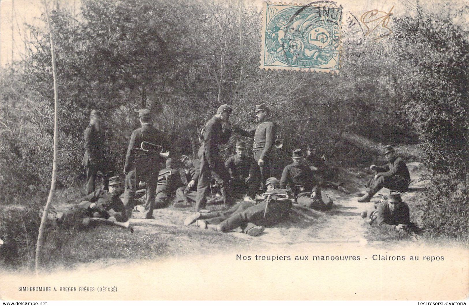 MILITARIA - Nos Troupiers Aux Manoeuvres - Clairons Au Repos - Carte Postale Ancienne - Manovre