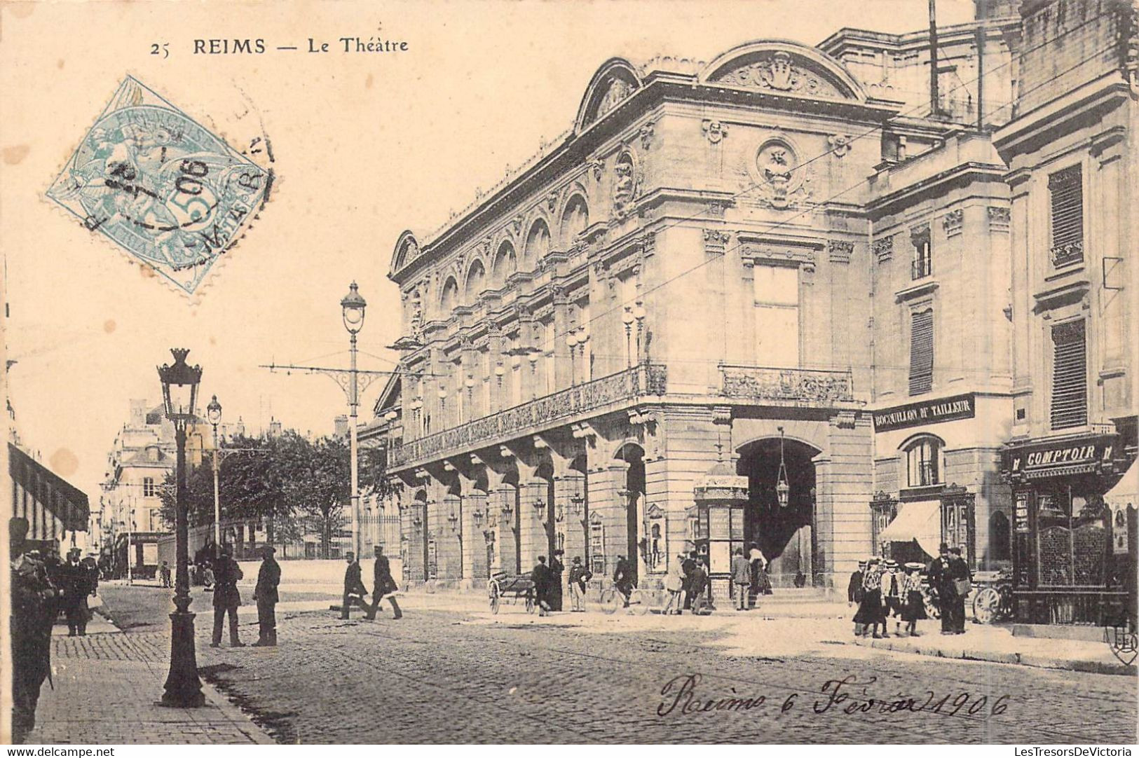 FRANCE - 51 - Reims - Le Théâtre - Animée - Carte Postale Ancienne - Reims