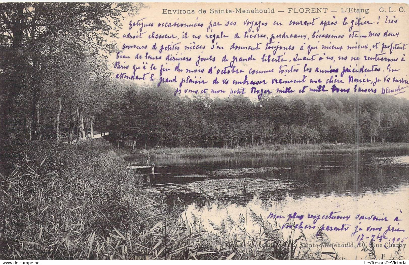FRANCE - 51 - Environ De Sainte-Menehould - Florent - L'étang - Carte Postale Ancienne - Sainte-Menehould