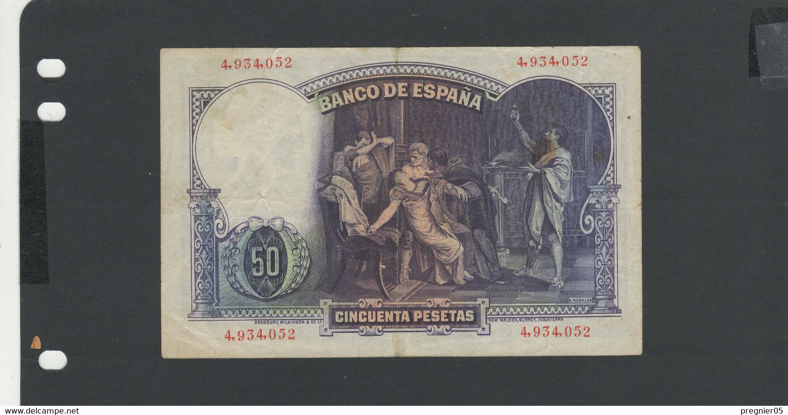 ESPAGNE - Billet 50 Pesetas 1931 TTB/VF Pick-082 § 052 - 50 Peseten