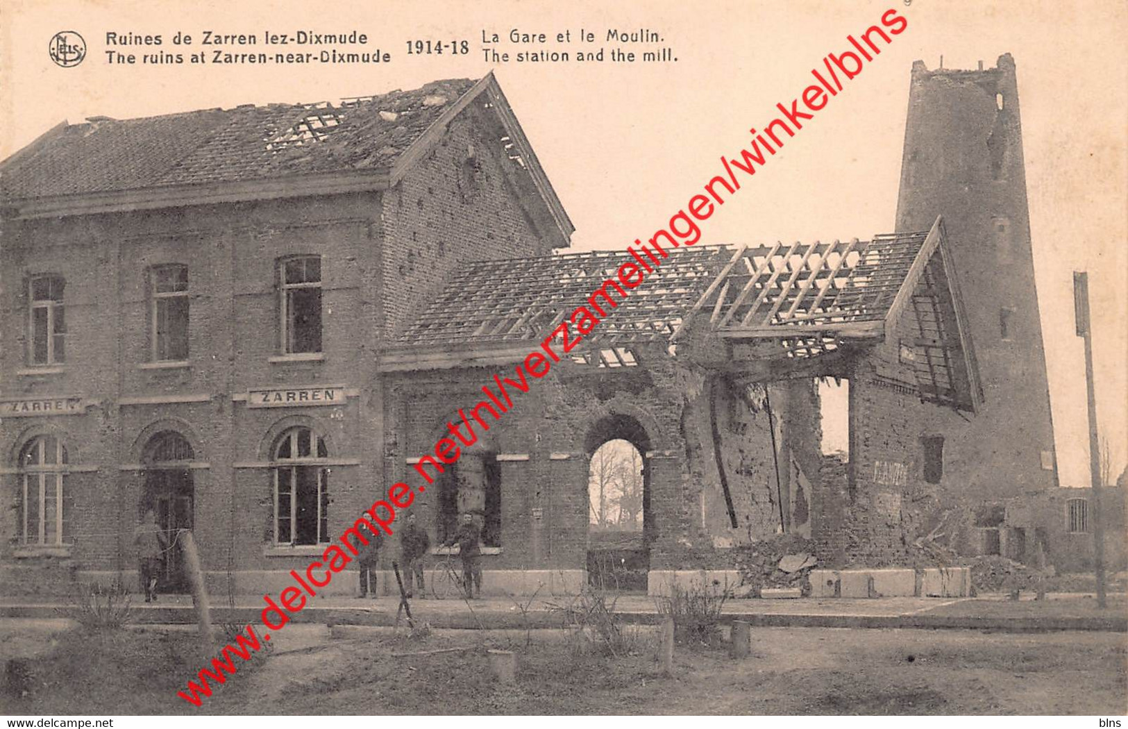 The Ruins At Zarren-near-Dixmude -  The Station And The Mill - 1914-1918 - Kortemark - Kortemark