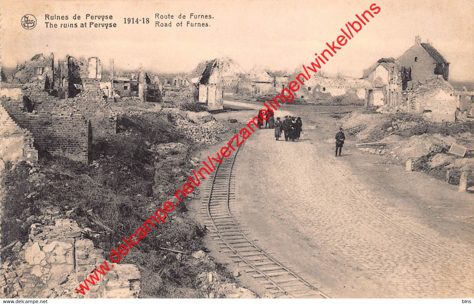 The Ruins At Pervyse -  Road Of Furnes - 1914-1918 - Pervijze Diksmuide - Diksmuide