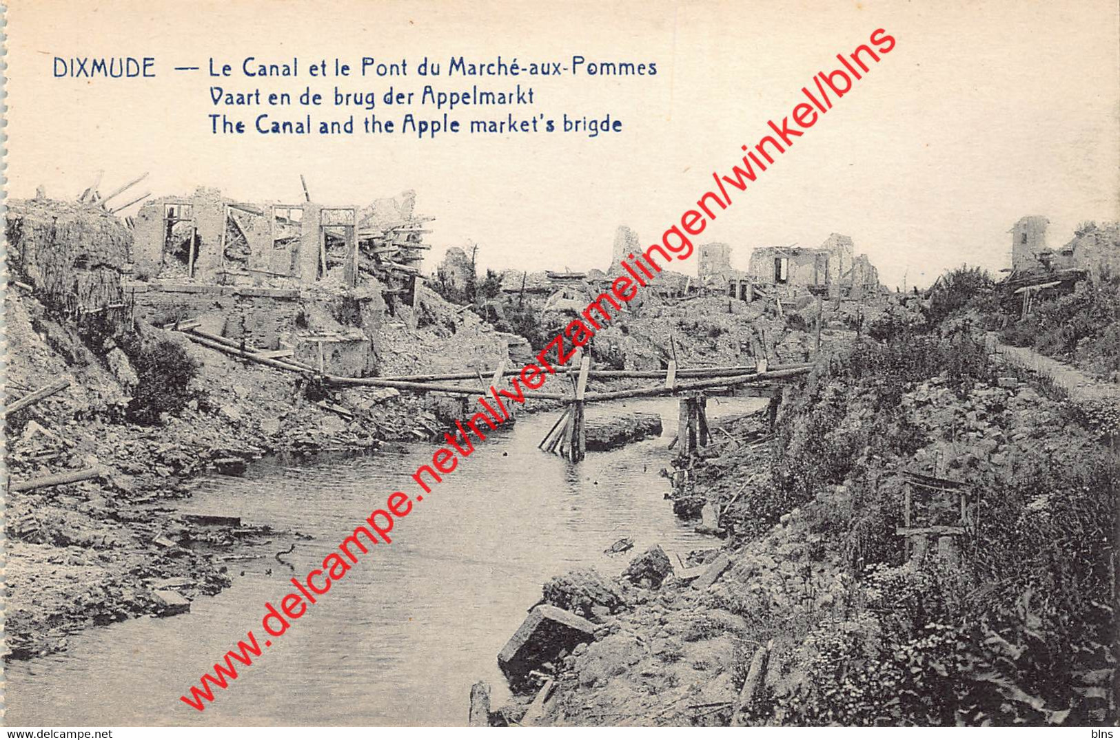 Dixmude - Vaart En De Brug Der Appelmarkt - The Canal And The Apple Market's Bridge - Diksmuide - Diksmuide