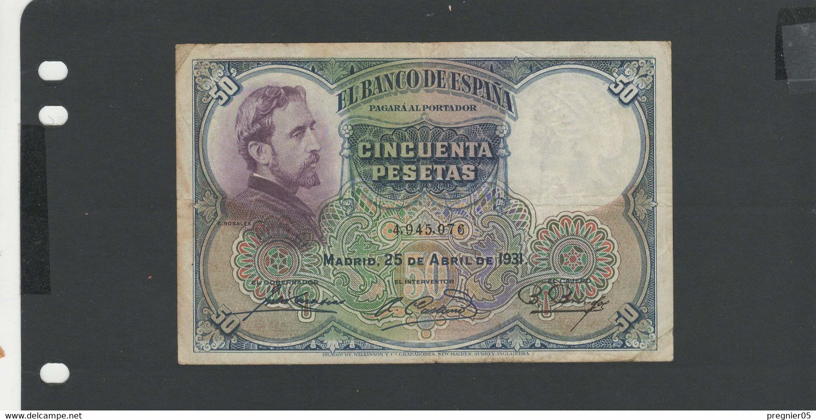 ESPAGNE - Billet 50 Pesetas 1931 TB/F Pick-082 § 076 - 50 Pesetas