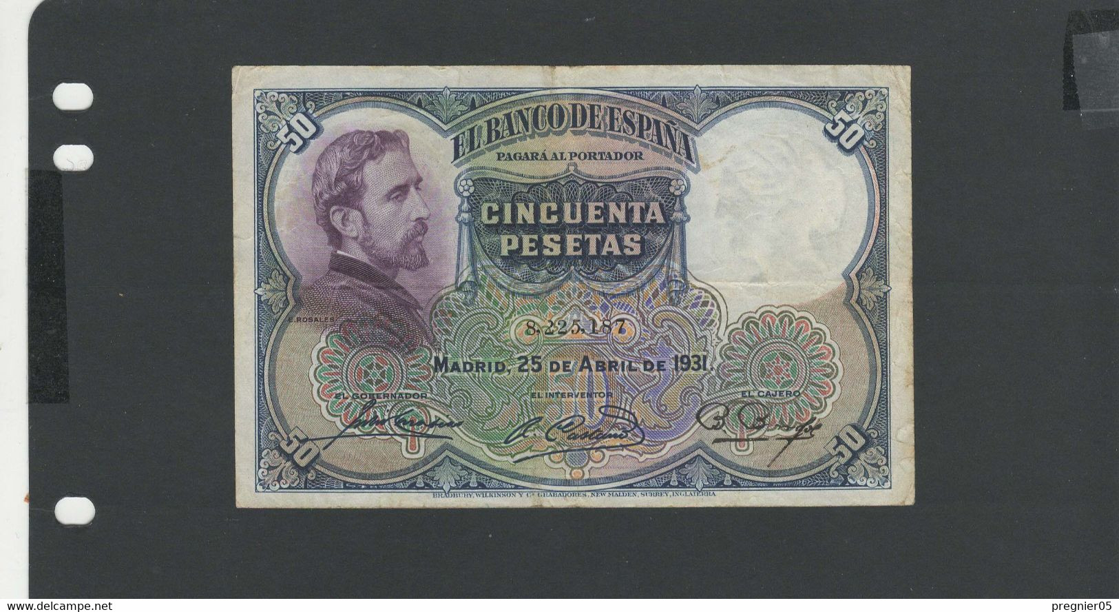 ESPAGNE - Billet 50 Pesetas 1931 TTB/VF Pick-082 § 187 - 50 Peseten