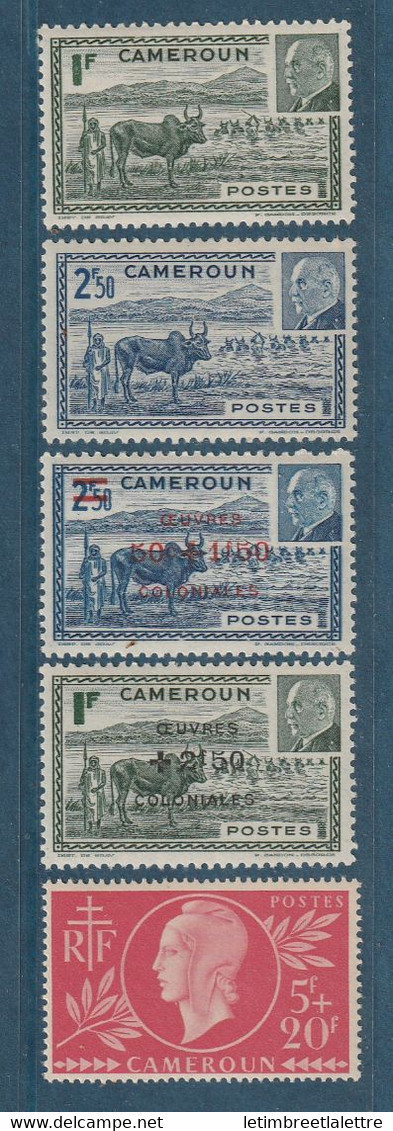 Cameroun - YT N° 200 Et 201 ** Avec 263 Et 264 Avec 265 ** - Neuf Sans Charnière - 1941 / 1944 - Neufs