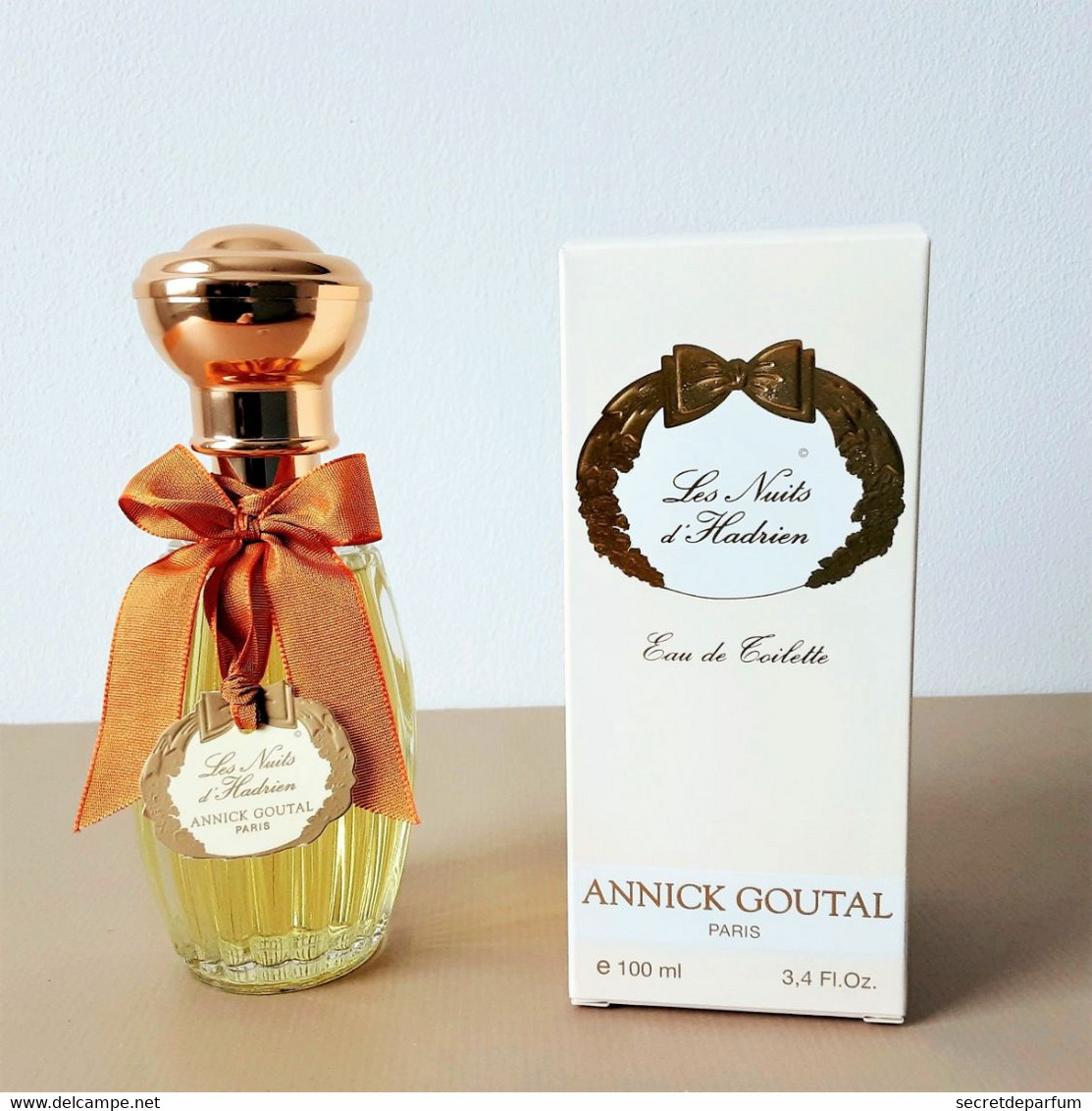 FLACON De Parfum Neuf   ANNICK GOUTAL EDT    LES NUITS D'HADRIEN    FLACON TRANSPARENT  100 Ml + Boite - Femme