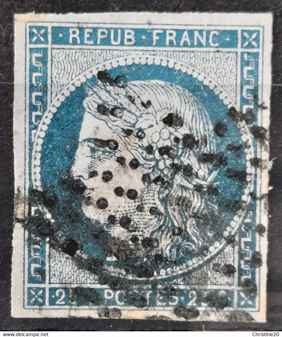 France 1850 N°4 Ob Etoile Muette 2 Infimes Pelurages  Cote 65€ - 1849-1850 Ceres