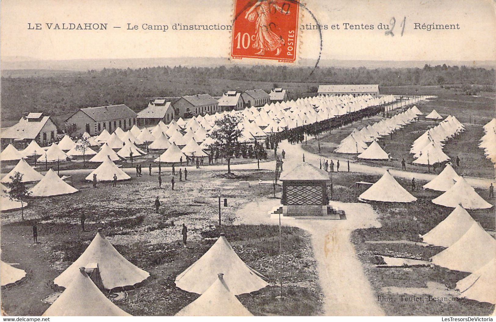 MILITARIA - LE VALDAHON - Le Camp D'instruction - 21e Régiment - Carte Postale Ancienne - Regimientos