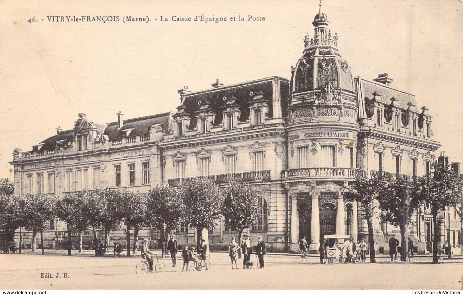 FRANCE - 51 - Vitry-le-François - La Caisse D'Epargne Et La Poste - Editeur : J.B. - Carte Postale Ancienne - Vitry-le-François