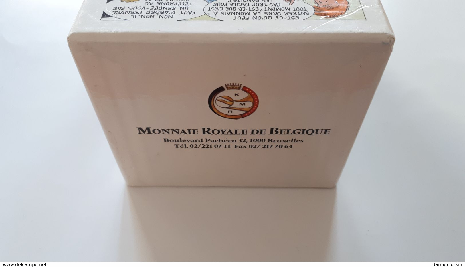 BELGIQUE MONNAIE ROYALE BOITE VIDE (ABIMEE) DE RANGEMENT DES MEDAILLES SOUS BLISTER EN POCHETTE LIRE DESCRIPTIF - Professionals / Firms