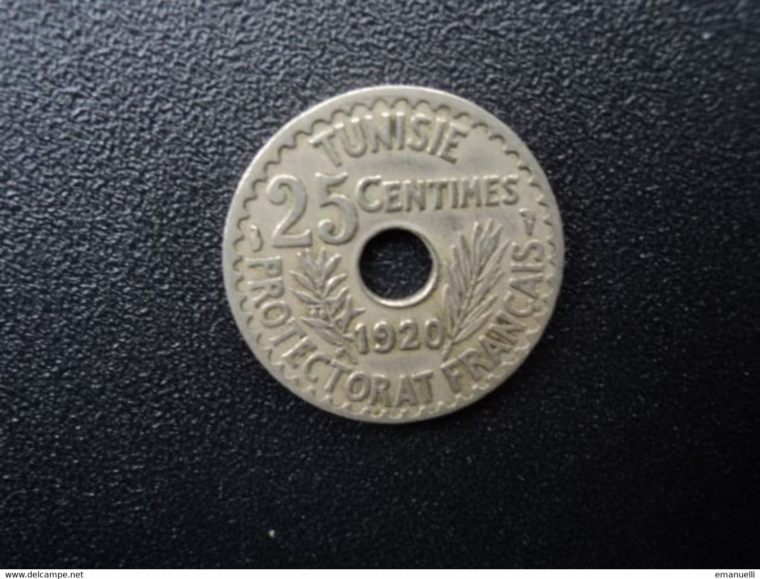 PROTECTORAT DE TUNISIE * : 25 CENTIMES  1920 / 1338    G.131 ** / KM 244    TTB - Tunesië