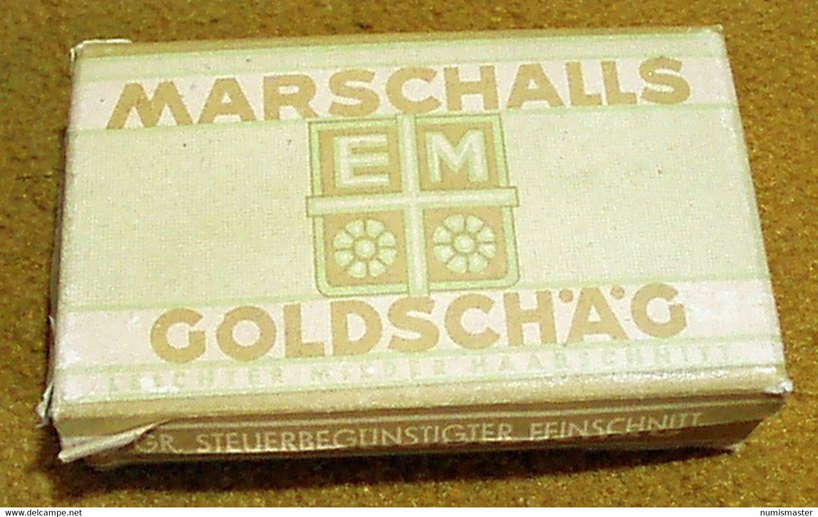 WW II , GERMANY , MARSCHALS GOLDSCHAG ,  MILITARY PACK - Estuches Para Cigarrillos (vacios)