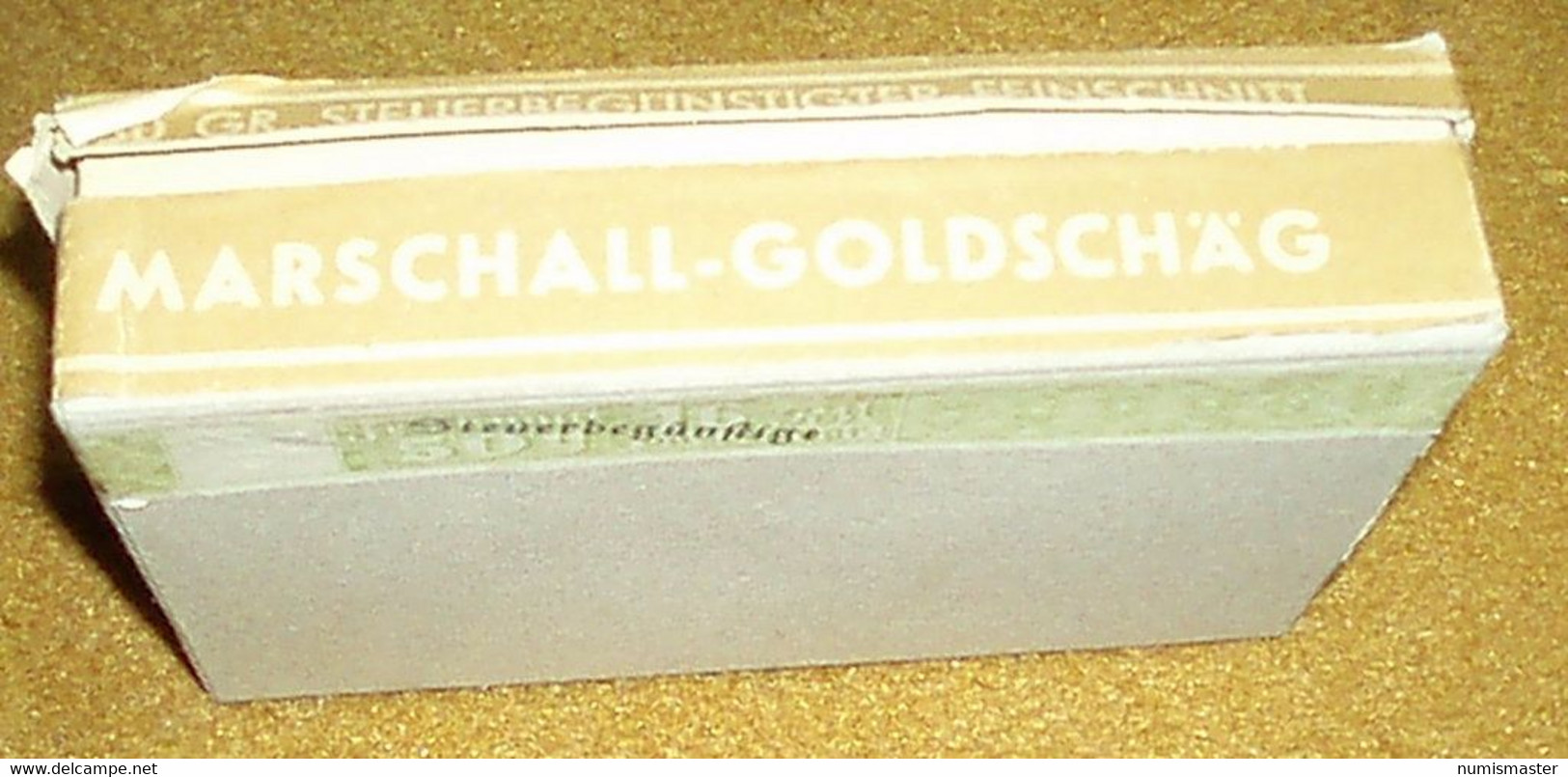 WW II , GERMANY , MARSCHALS GOLDSCHAG ,  MILITARY PACK - Estuches Para Cigarrillos (vacios)