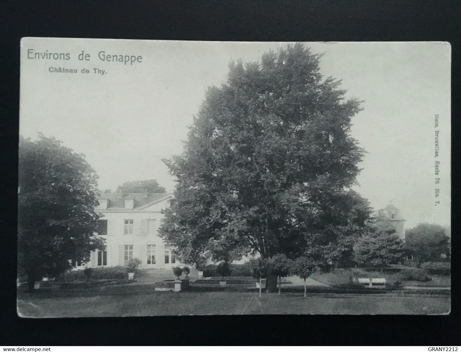 ENVIRONS DE GENAPPE « CHÂTEAU DE THY 1907 «  PANORAMA.Edit NELS Serie 76 / Nº7. - Genappe