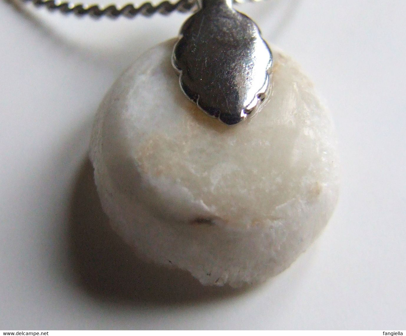 Pendentif Quartz naturel, Quartz Français, Quartz d'Ardèche, travail artisanal, cadeau original femme ou homme, pièce un