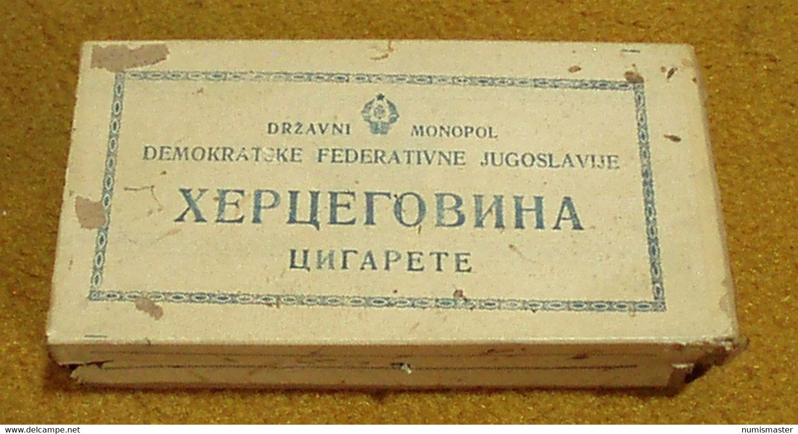 DF YUGOSLAVIA , HERCEGOVINA CIGARETES 100 PIECES EMPTY BOX - Empty Cigarettes Boxes