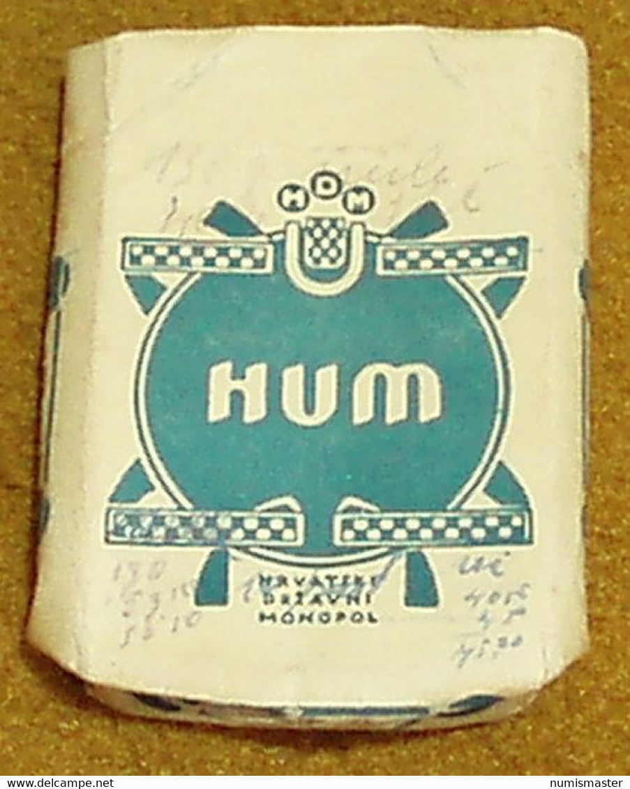 WW II , CROATIA N. D. H. CIGARETES HUM BOX - Estuches Para Cigarrillos (vacios)