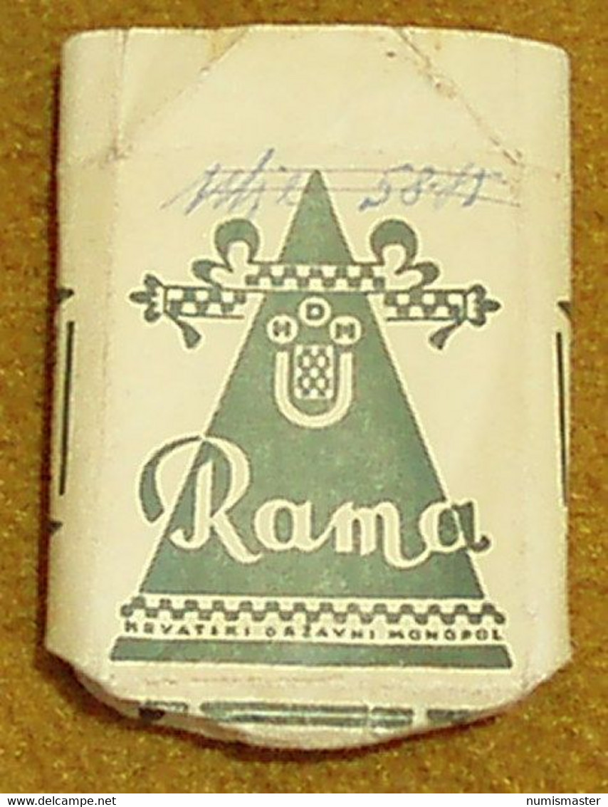 WW II , CROATIA N. D. H. CIGARETES RAMA BOX - Etuis à Cigarettes Vides