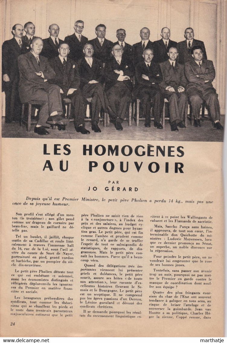 Europe Amérique - Revue Hebdomadaire N° 287 - 14 décembre 1950