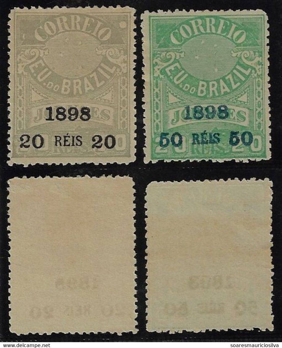 Brazil Year RHM-126/127 Stamps For Newspaper Overprinted 20 & 50 Réis Unused (catalog US$37) - Unused Stamps