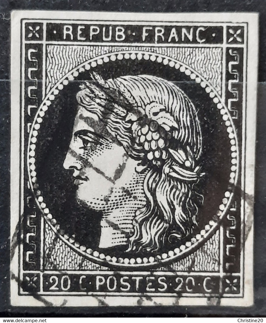 France 1849 N°3a Ob TB Cote 75€ - 1849-1850 Ceres