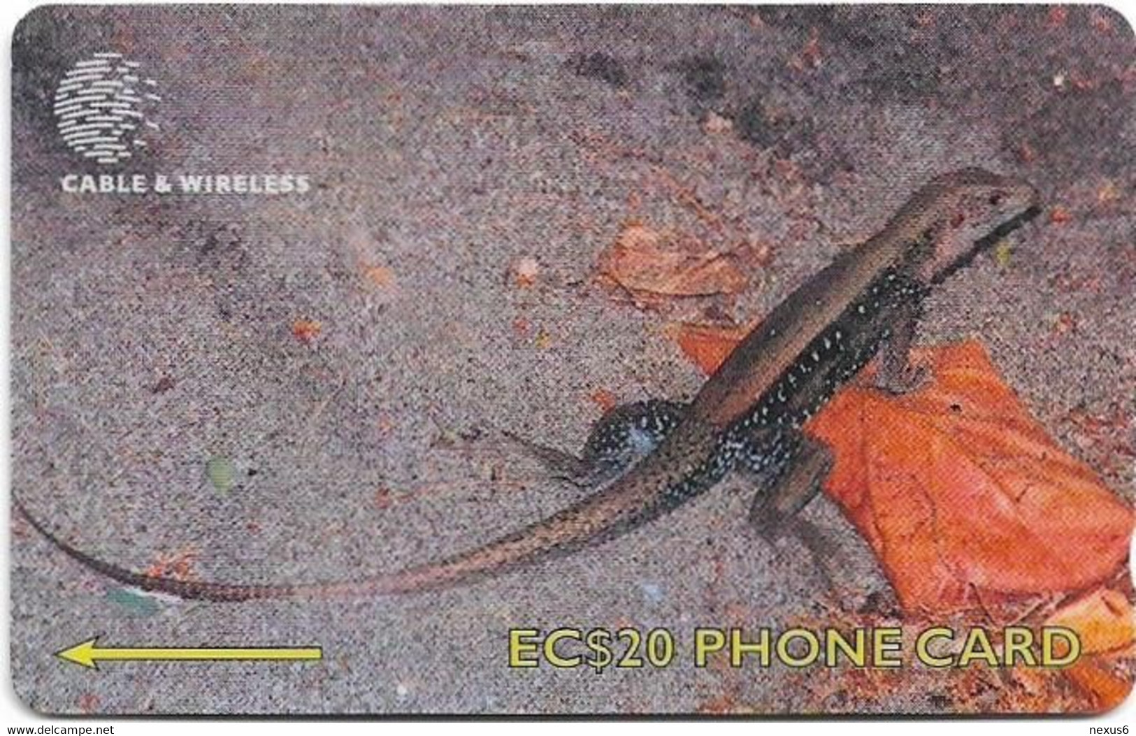 Dominica - C&W (GPT) - Ground Lizard - 244CDMB - 1999, 10.000ex, Used - Dominica