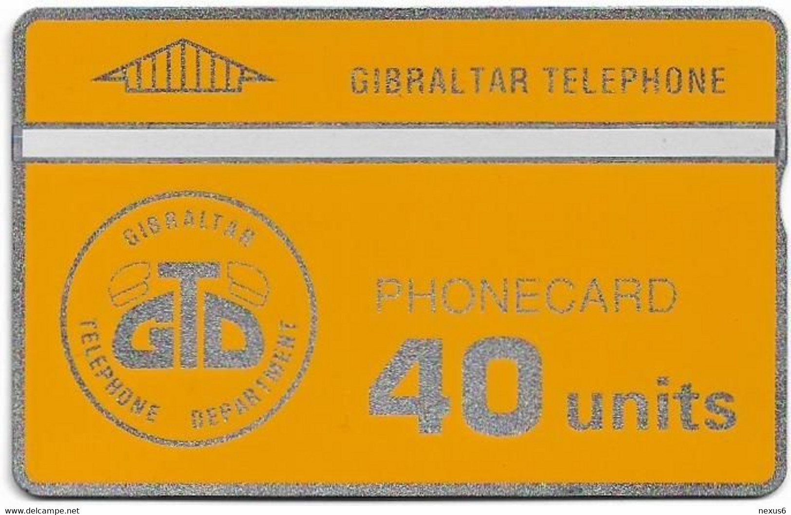 Gibraltar - GNC - L&G - GTD Old Logo - 909A - 1990, 40Units, 9.600ex, Mint - Gibilterra