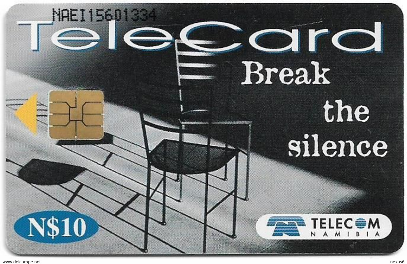 Namibia - Telecom Namibia - Break The Silence, Two Women, Solaic, 2000, 10$, Used - Namibia