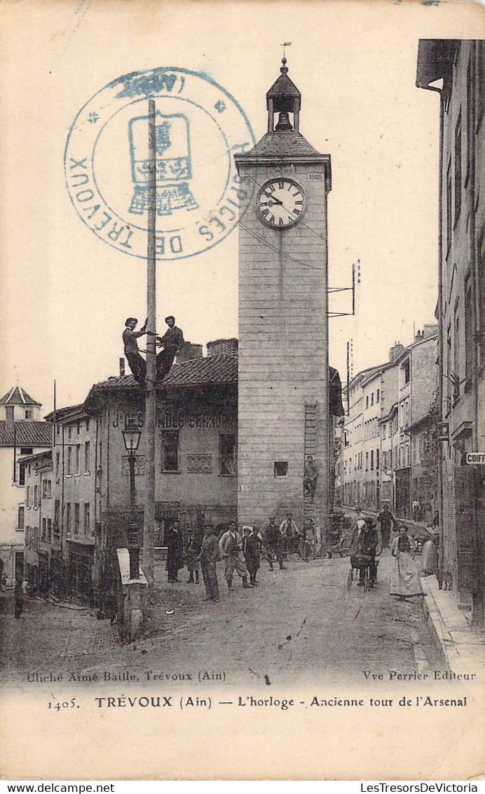 FRANCE - 01 - Trévoux - L'horloge - Ancienne Tour De L'Arsenal - Animée - Carte Postale Ancienne - Trévoux