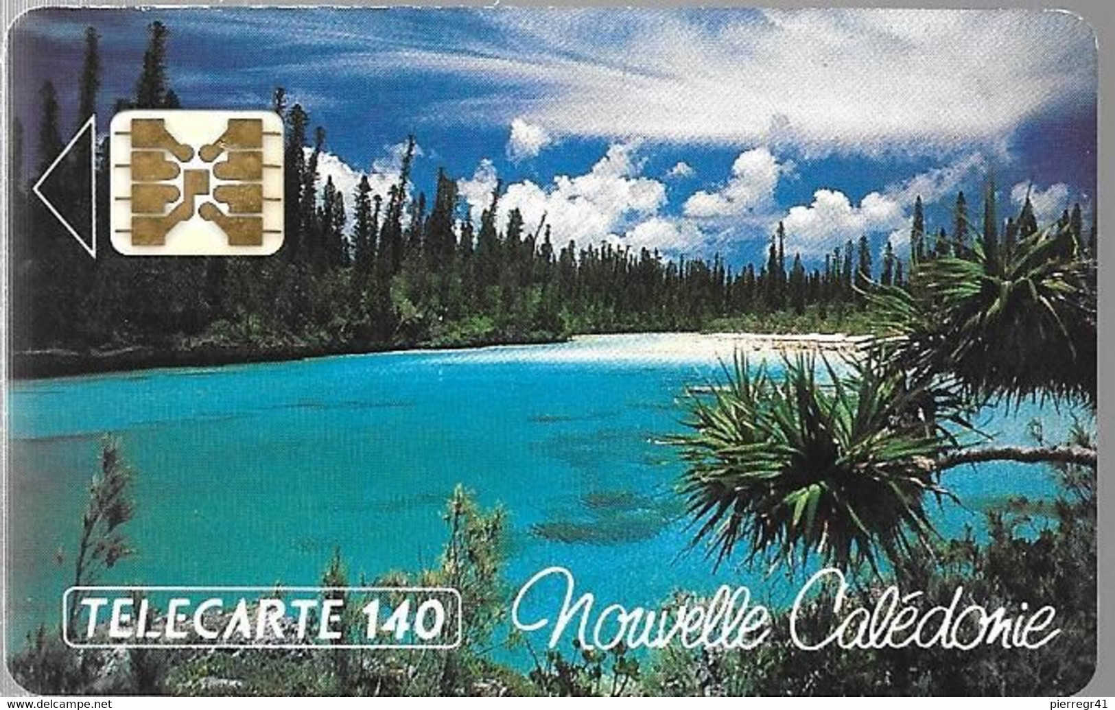 CARTE-PUCE-NOUVELLE-CALEDONIE-140U-NC4-SC4 Ob-V°N° 5 Imp 33511-Neuve-LUXE/Tres RARE - Nouvelle-Calédonie