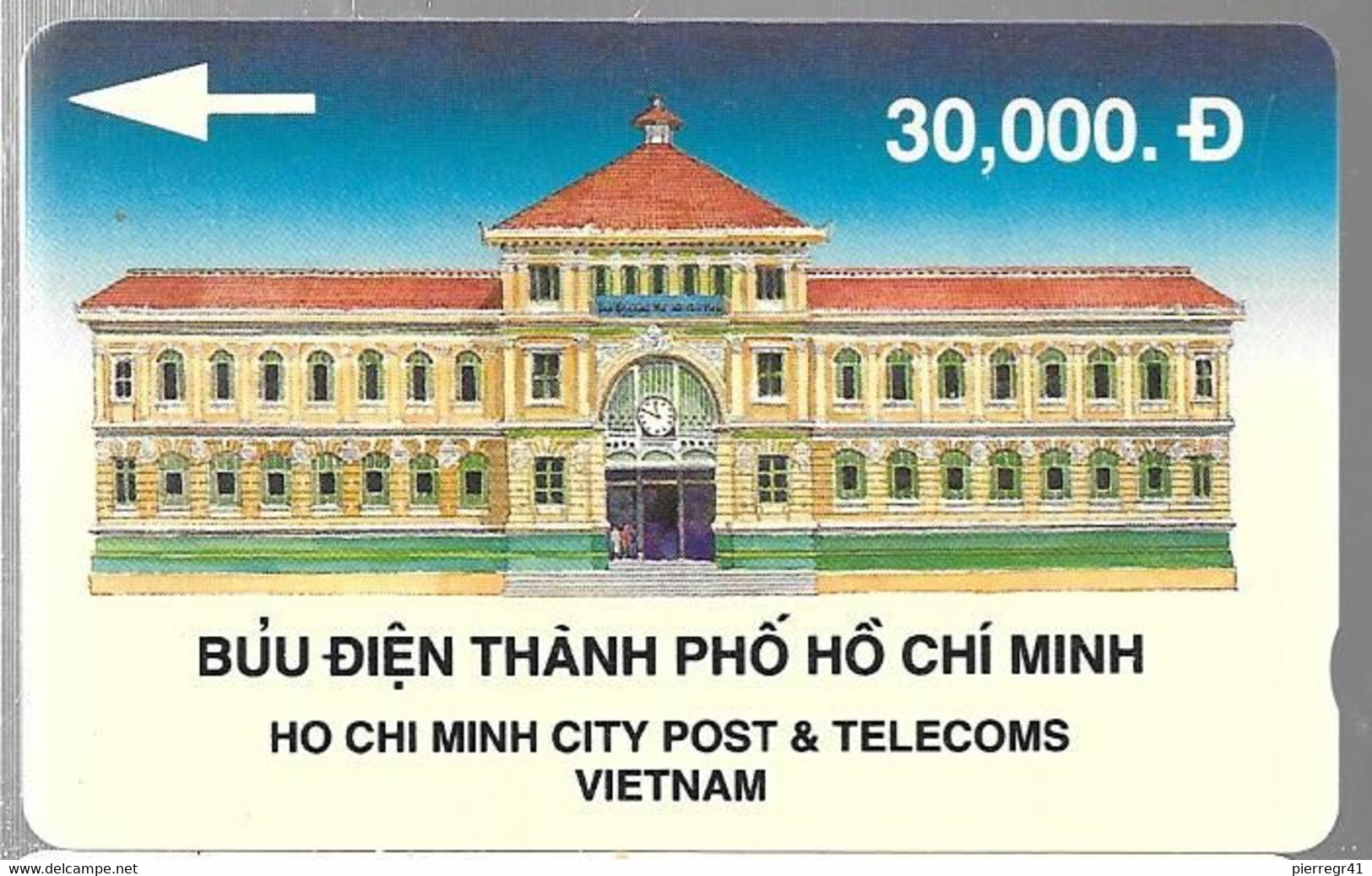 CARTE-MAGNETIQUE-VIETNAM-30D-HO CHI MINH CITY-POST & TEMECOMS-TBE-RARE - Vietnam