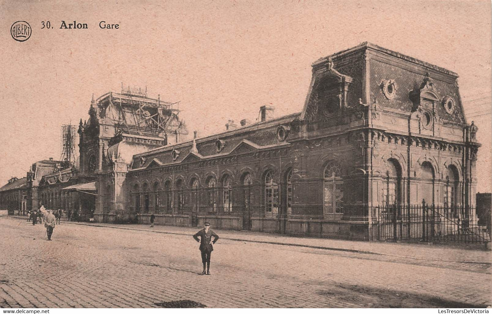 BELGIQUE - Arlon - Gare - Animé - Carte Postale Ancienne - - Aarlen