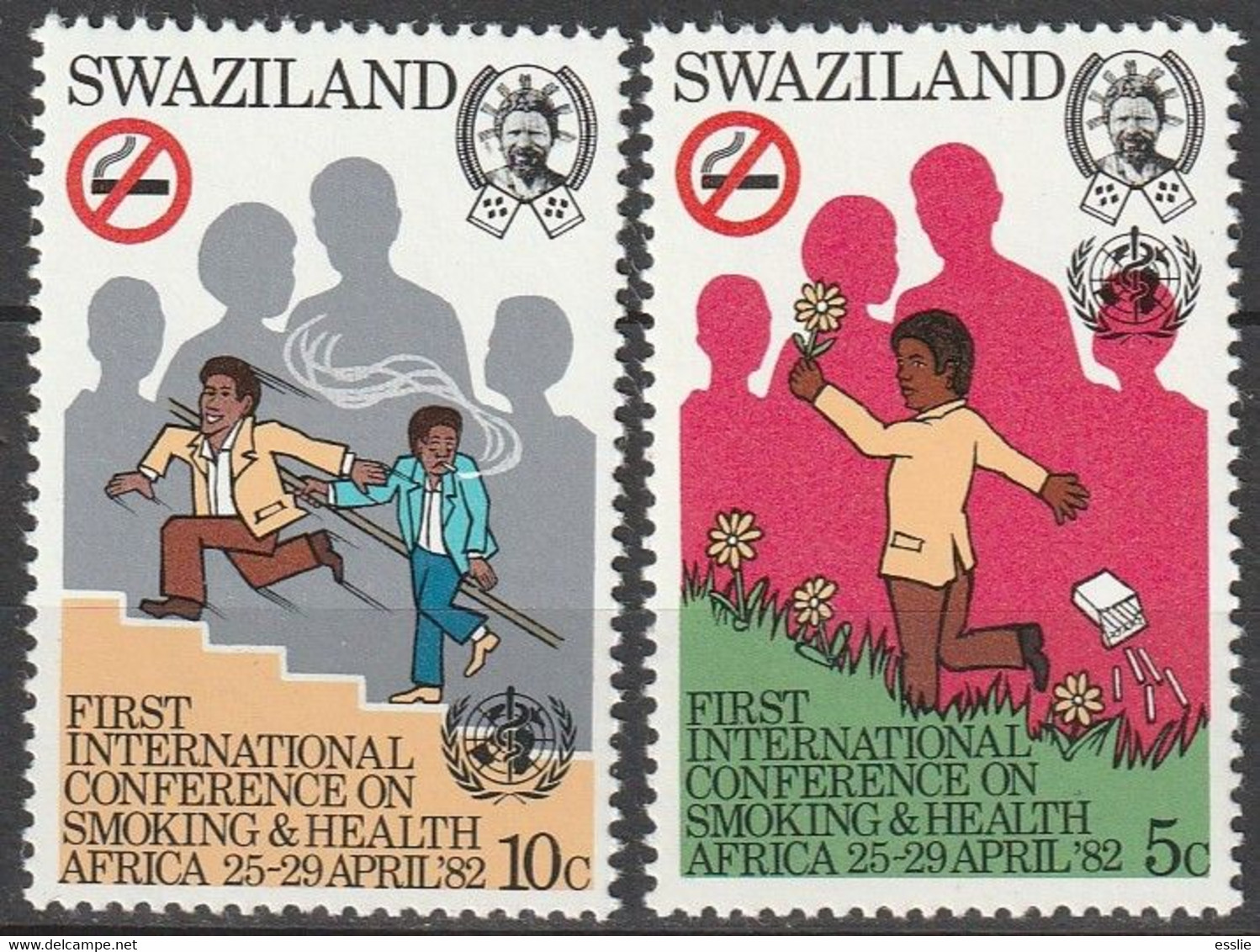 Swaziland - 1982 - First International Conference On Smoking And Health - Drugs