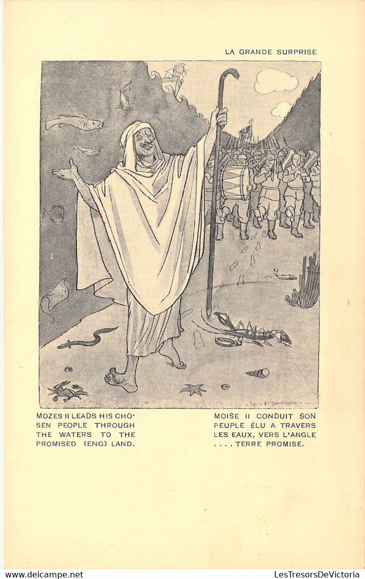 CROIX ROUGE - La Grande Surprise - Moise II Conduit Son Peuple Vers La Terre Promise - Carte Postale Ancienne - Cruz Roja