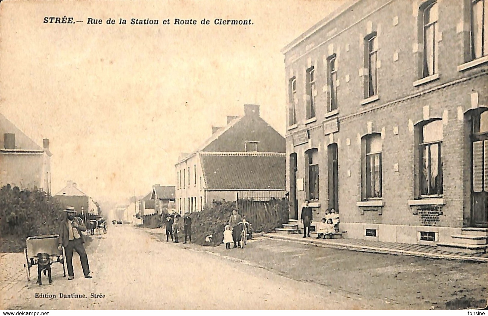 Strée - Rue De La Station Et Rte De Clermont - Beaumont