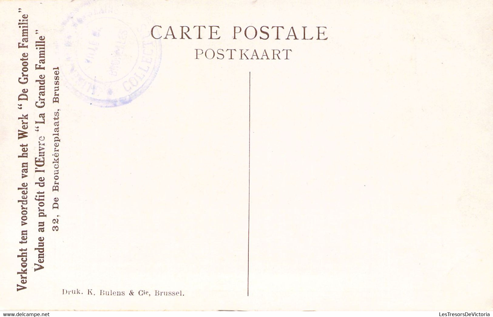 CARITATIF - De Verwachting - L'attente - Au Profit De "La Grande Famille" - Carte Postale Ancienne - Sonstige & Ohne Zuordnung