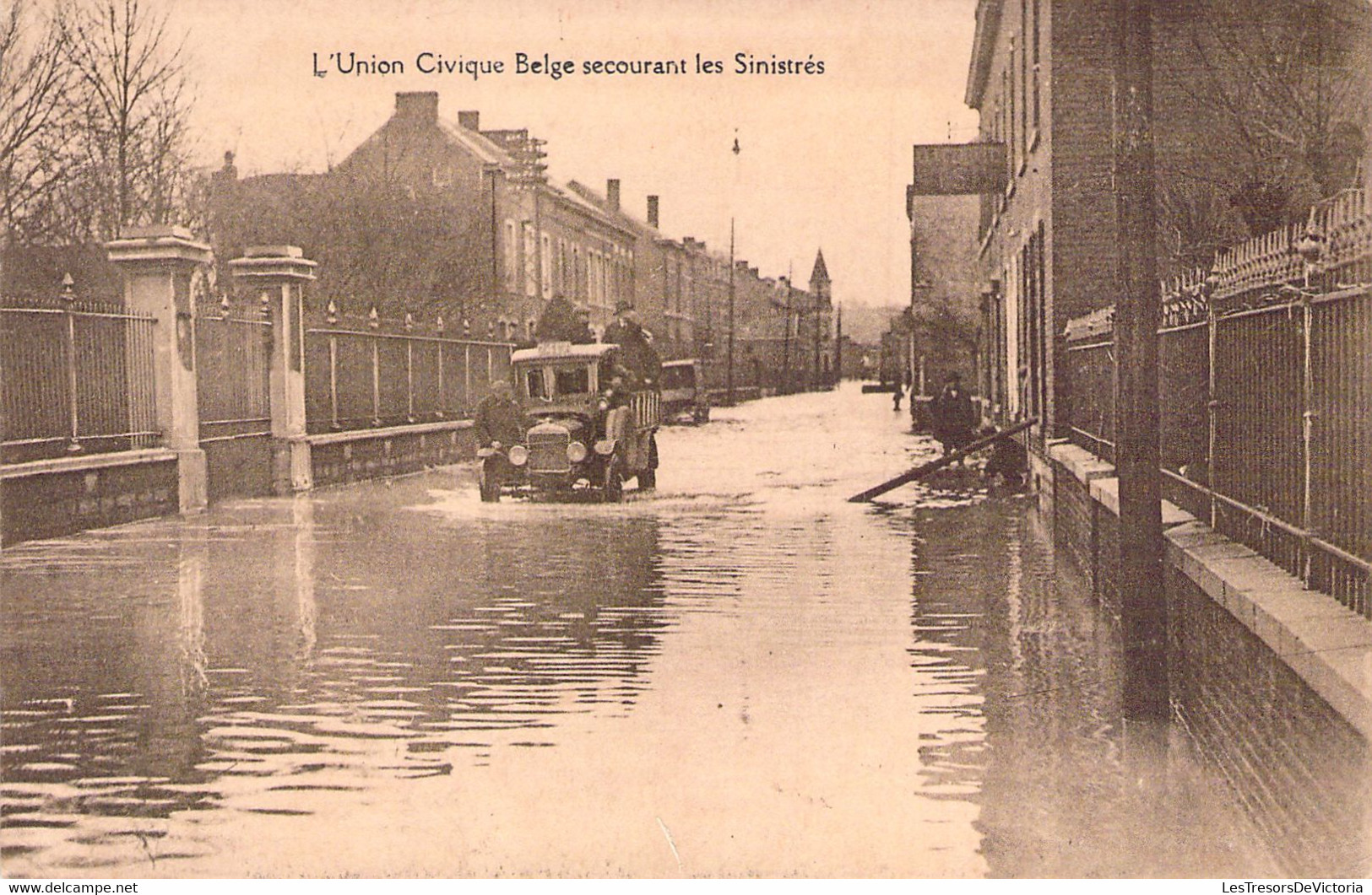 CARITATIF - L'Union Civique Belge Secourant Les Sinistrés - Carte Postale Ancienne - Sonstige & Ohne Zuordnung