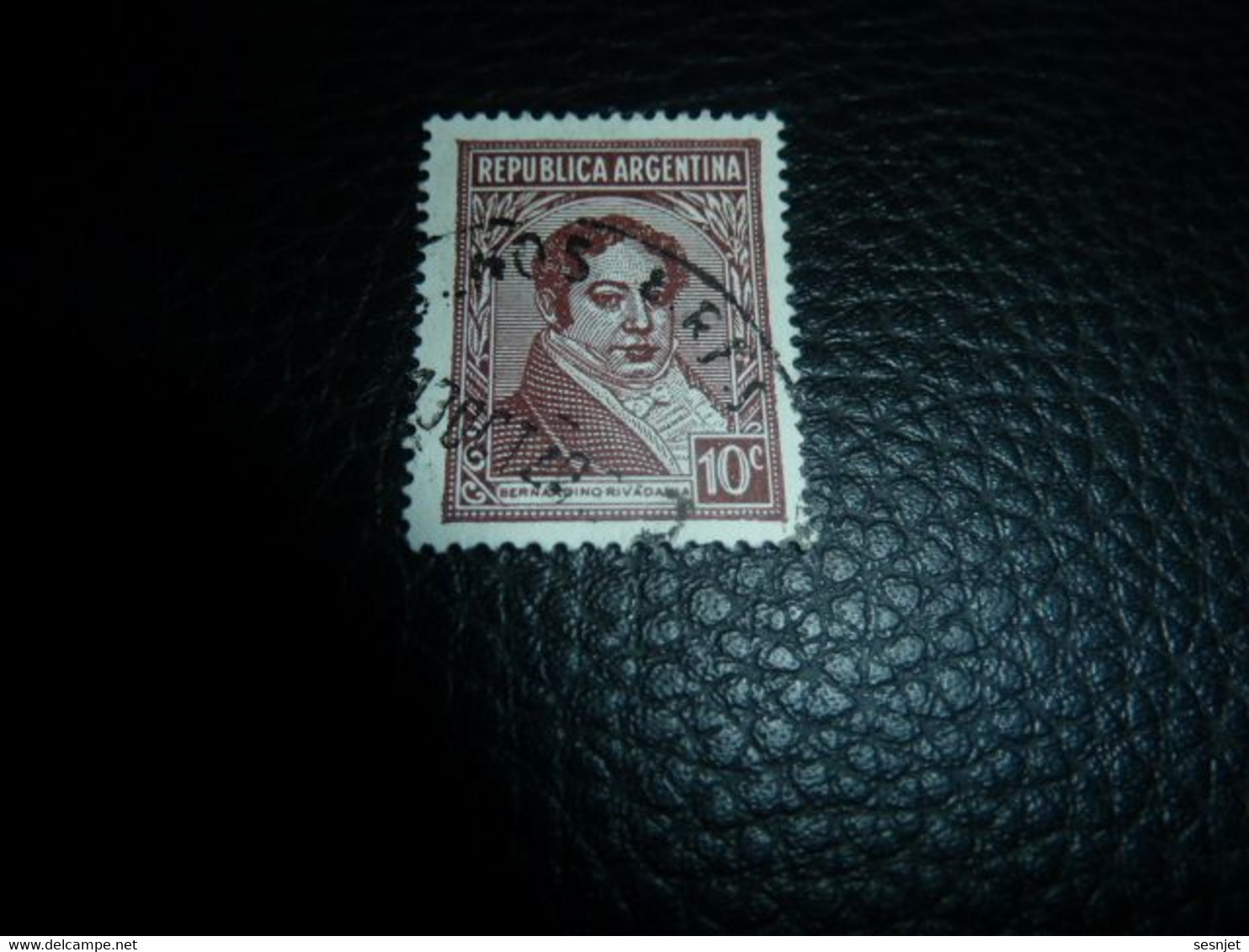 Republica Argentina - Bernardino Rivadavia (1780-1845) - 10 C - Yt 395 - Brun-Lilas - Oblitéré - Année 1939 - - Used Stamps