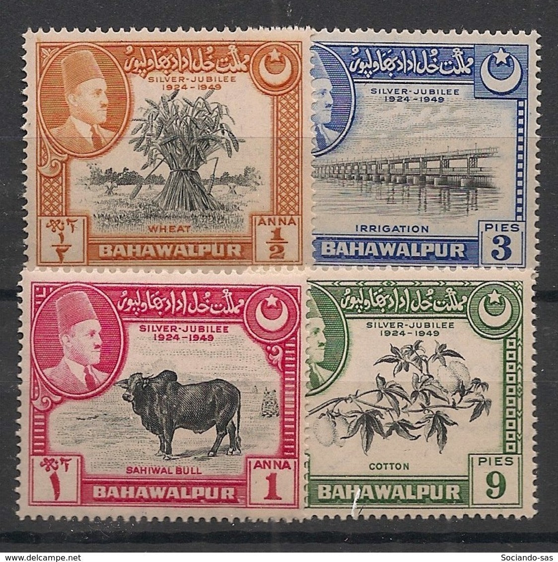 BAHAWALPUR - 1949 - N°Yv. 18 à 21 - Série Complète - Neuf Luxe ** / MNH / Postfrisch - Bahawalpur