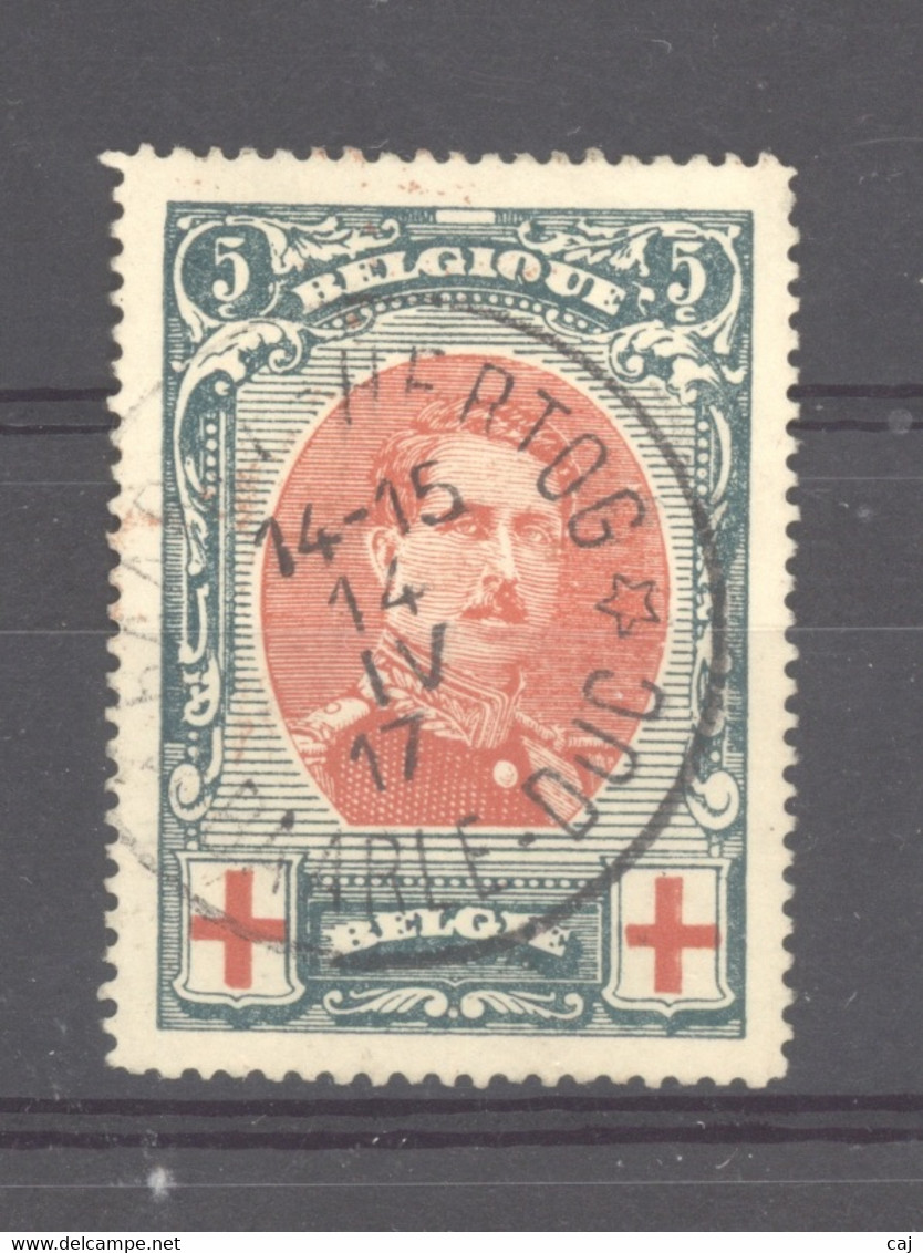 BE 0347  -  Belgique  :  COB 132  (o) - 1914-1915 Croix-Rouge