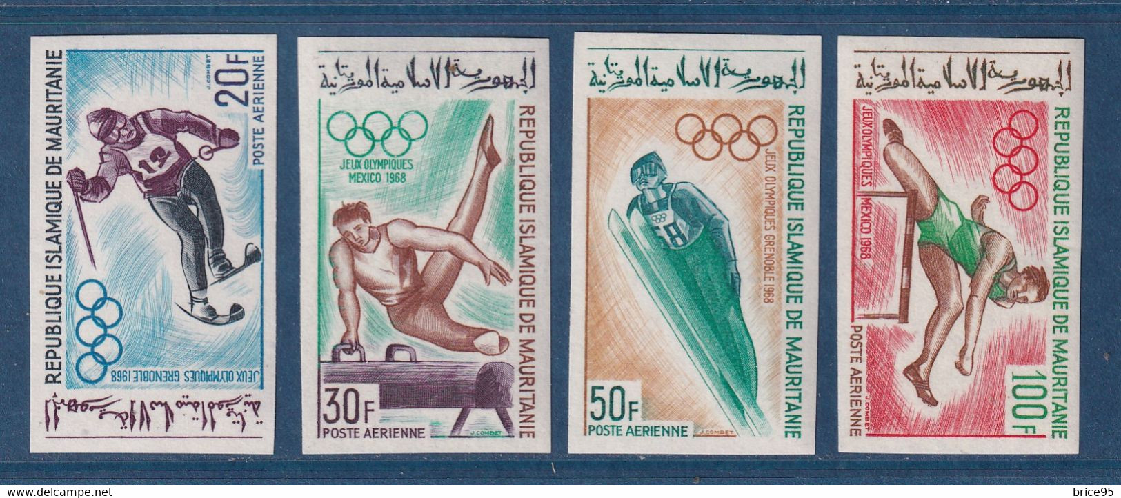 Mauritanie - Poste Aérienne - YT N° 73 à 76 ** - Neuf Sans Charnière - Non Dentelé - 1968 - Mauritanie (1960-...)