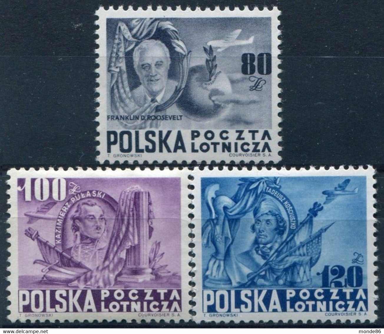 POLOGNE - Y&T PA N° 24-26 * - Unused Stamps