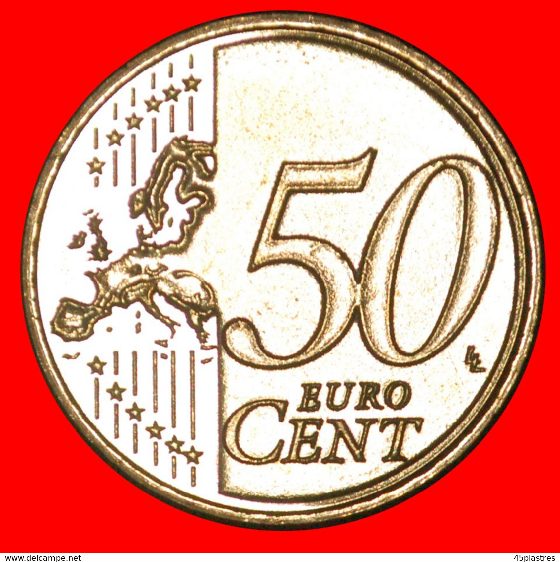 * GREECE (2008-2022): CYPRUS  50 EURO CENTS 2021 SHIP NORDIC GOLD UNC MINT LUSTRE!  · LOW START · NO RESERVE! - Cyprus